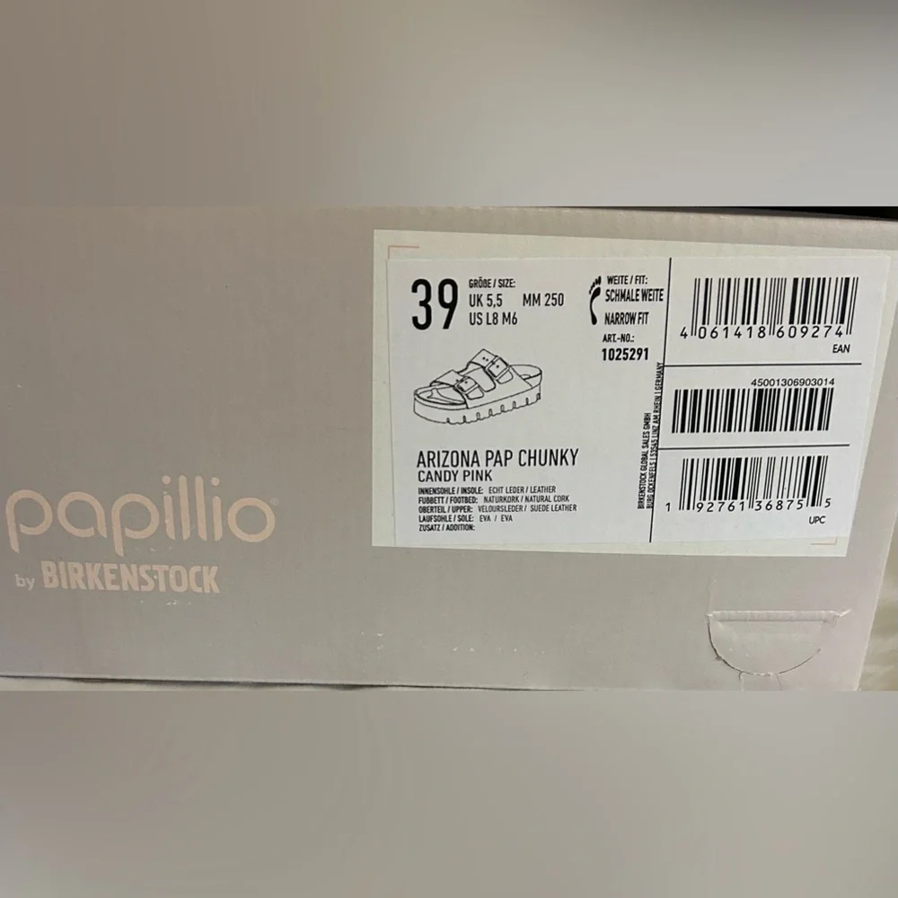 NWT in box Birkenstock Arizona Papillio chunky platform heel in size 8-8/12 - Picture 8 of 8